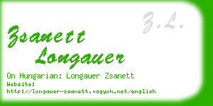 zsanett longauer business card